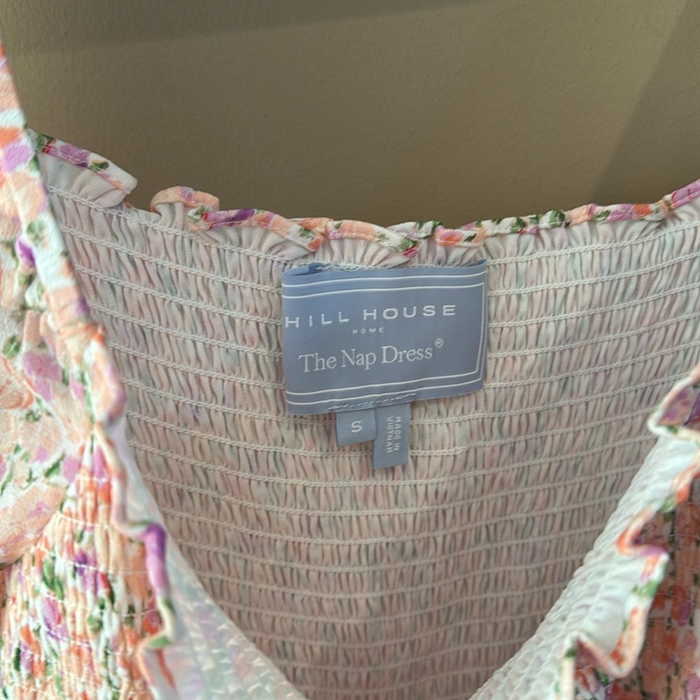 Hill House The Grace Mini Nap Dress - Pansy in Pink Multi Georgette - Picture 9 of 11